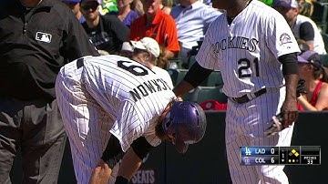 LAD@COL: Blackmon singles in LeMahieu to pad the lead