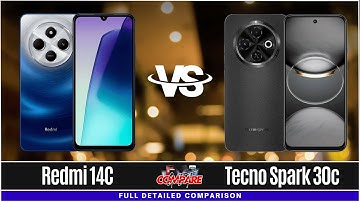 Redmi 14C VS Techno Spark 30C - Full Detailed Comparison | Which Phone is better??