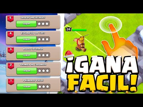 TRES ESTRELLAS FACIL en el Desafio Controla a los Héroes 1-14 de Clash of Clans