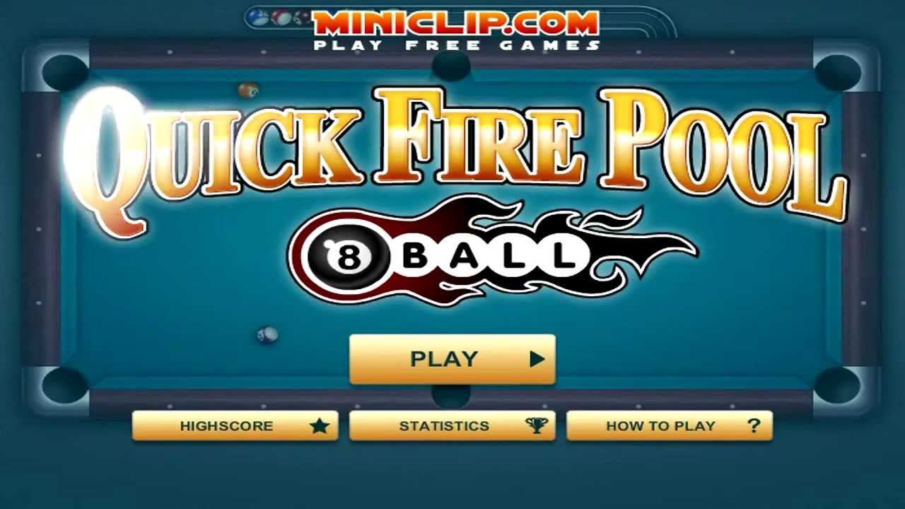 Flash Game Fridays - 8 Ball Quick Fire Pool - YouTube