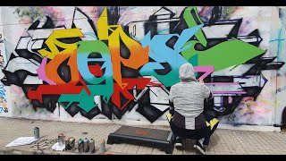 ZEPS // WILDSTYLE GRAFFITI 1 HOUR TIMELAPSE // INCA 2024