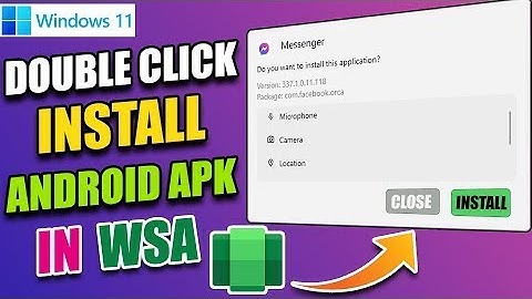 Install WSA Pacman in windows 11 - Install android application on windows 11 by double click