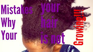 How we lazily Destroy our hair // Why your natural hair is not growing