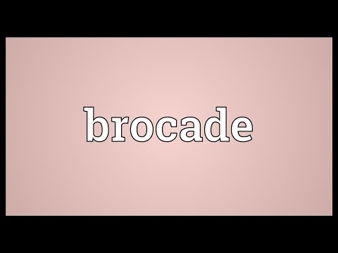 Brocade Meaning