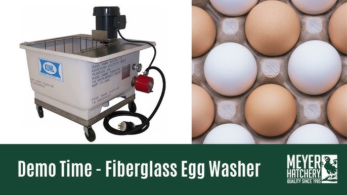 Egg Cleaner & Washing Machine Features, Options - Power Scrub