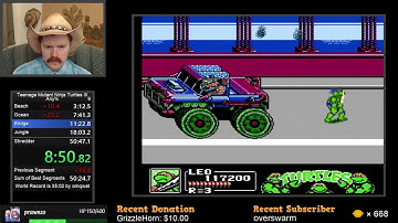 Teenage Mutant Ninja Turtles III: The Manhattan Project speedrun in 50:10 by Arcus