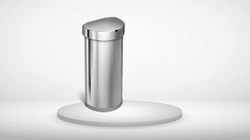 Simplehuman 45L Semi Round Sensor Trash Can