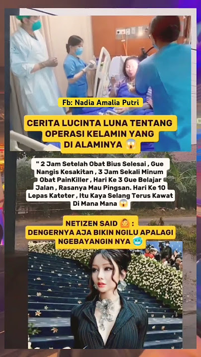 Inilah cerita Lucinta Luna tentang operasi kelamin yg di alaminya #artissiantar #artis