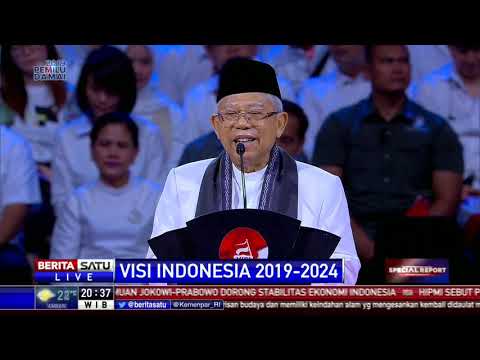 Pidato Ma'ruf Amin untuk Visi Indonesia 5 Tahun ke Depan