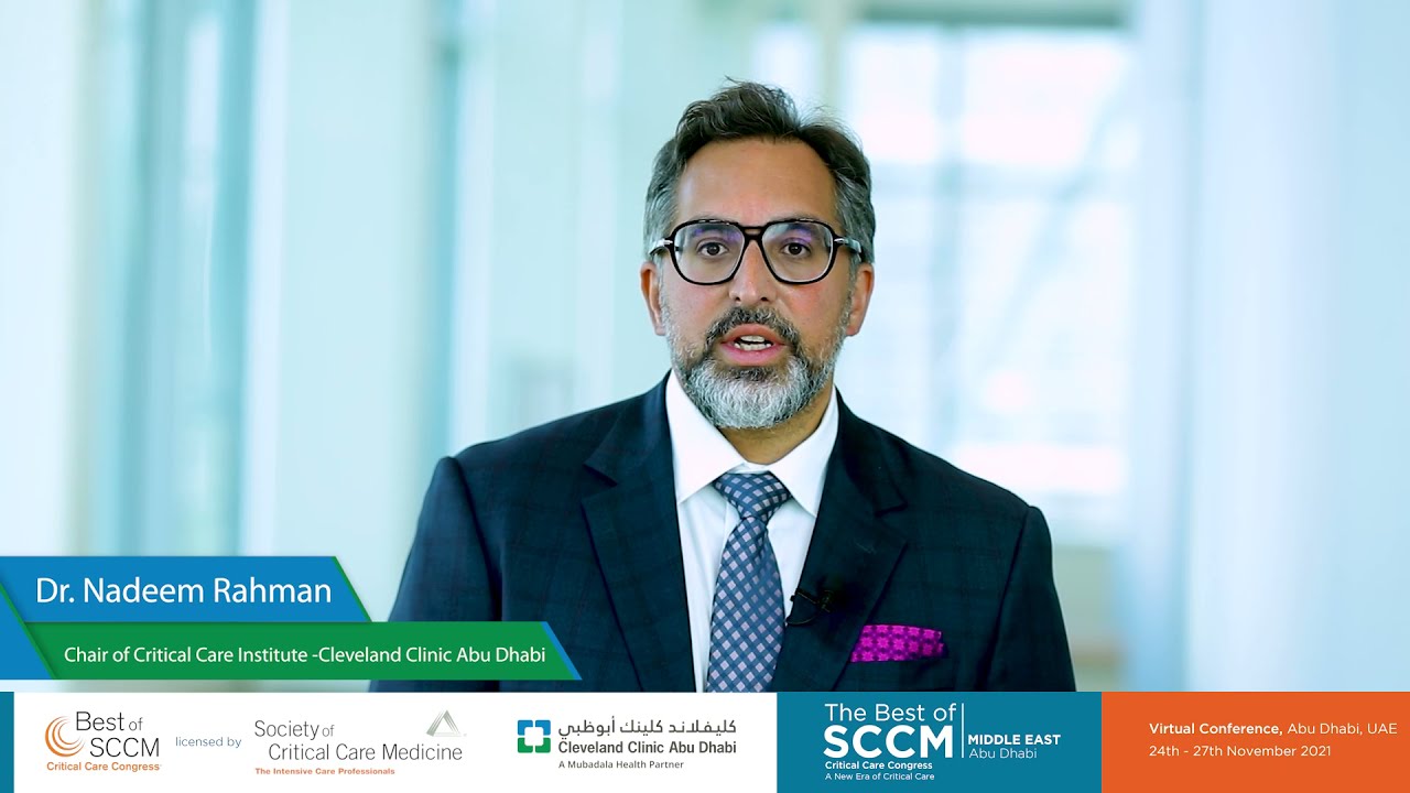 Nadeem R C Dr Nadeem Rahman - The Best of SCCM Critical Care Congress 2021 - Abu ...