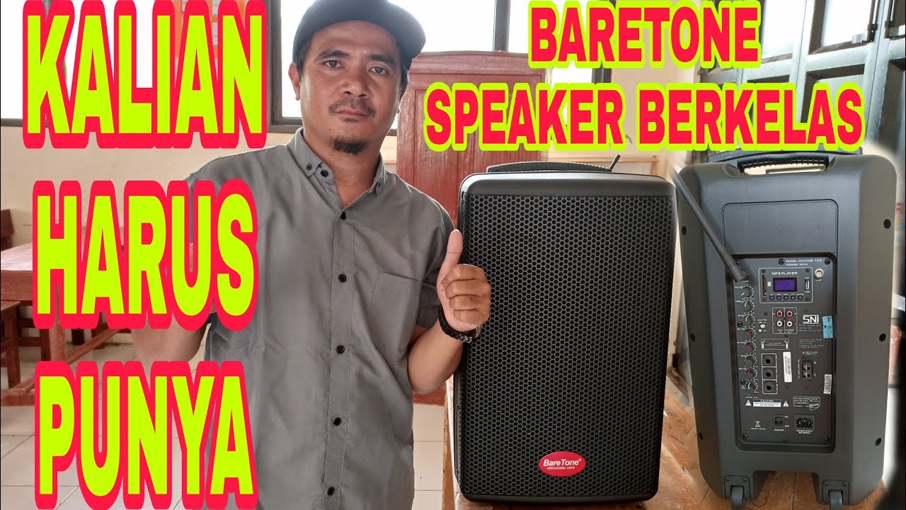 unboxing speaker portable baretone max 10HE original sound