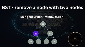 BST deletion of value from tree using recursion part 3