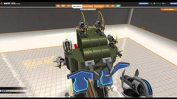 Robocraft Tutorial + gameplay - tier 1 mech with plasma