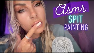 ASMR EXTREMELY Close Up DELICATE ASMR Spit Painting … BUT Instead Spit Stippling In A Soft Whisper screenshot 4