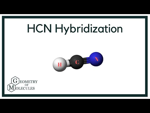 Hybridization of HCN (Hydrogen Cyanide)