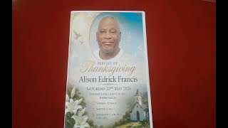 Funeral service in st Vincent and the Grenadines  Mr Alison Francis Aka Badgie 