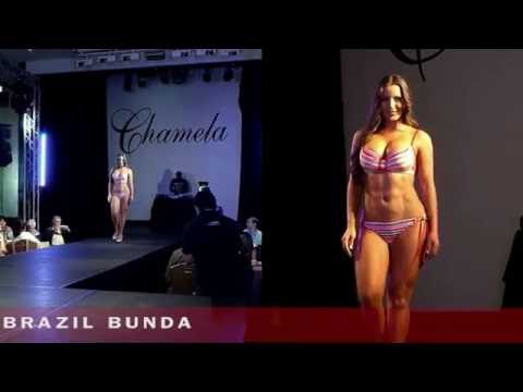 Chamela lingerie show - Brazil bikini ass