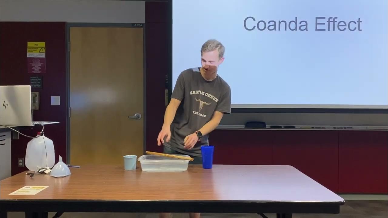 [MAE 242] Coanda effect and the Bernoulli principle YouTube