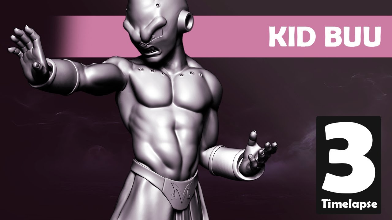KID BUU (Dragon Ball) | Zbrush Sculpt Timelapse 3 | Sergio Hualde