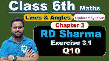 Class 6 RD Sharma New Edition – Chapter 3: Lines and Angles, Exercise 3.1, Question 10