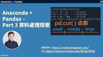 RWEPA | Anaconda + Pandas - Part 3 資料處理探索