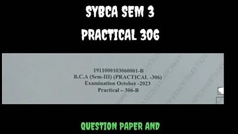 𝗕𝗖𝗔 𝗦𝗘𝗠 𝟯 || 𝗣𝗔𝗥𝗧𝗜𝗖𝗔𝗟 𝗣𝗔𝗣𝗘𝗥 𝗦𝗢𝗟𝗨𝗧𝗜𝗢𝗡 || 𝗢𝗖𝗧𝗢𝗕𝗘𝗥 𝟮𝟬𝟮𝟯_B || #bca #vnsgu #viral