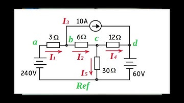 Análisis de circuito: voltajes de nodos