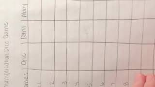 Multiplication Dice Game