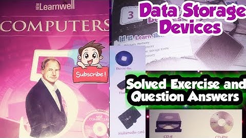 Data Storage Devices || Solved Question Answers & Exercise ||Computer || Class5 || PrincessTiara