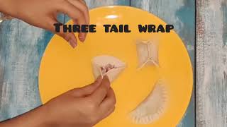 Techniques of wrapping momos/dumplings || different shapes of momos ||easy shapes of momo/dumplings