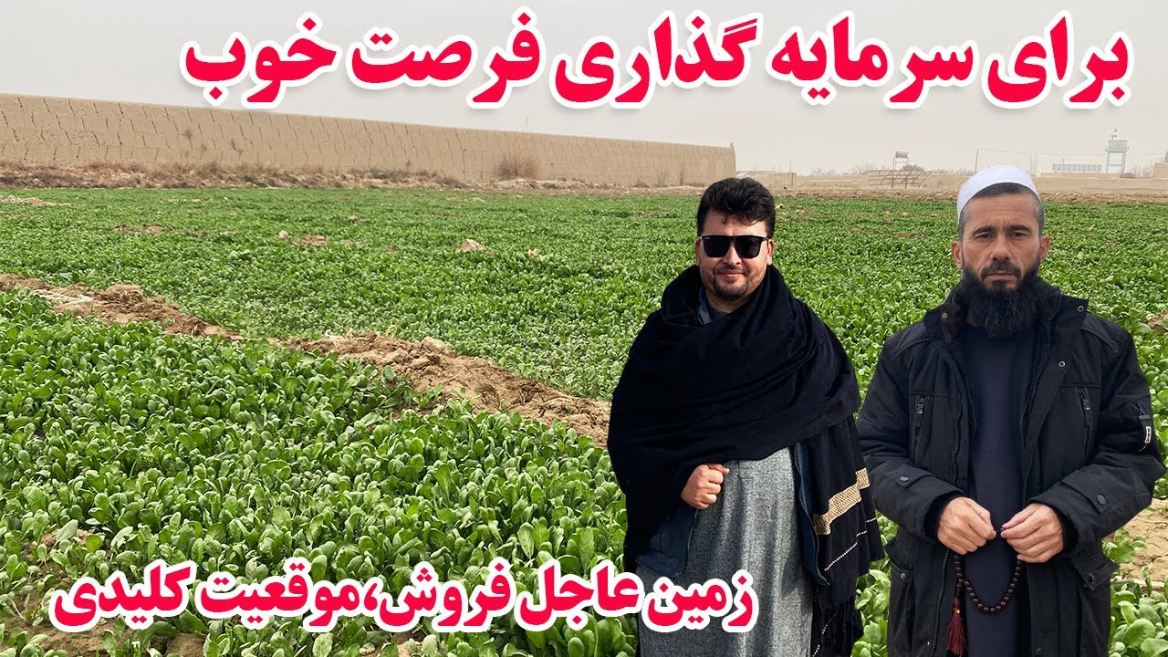 گزارش افغان تاپ:برای سرمایه گذاری فرصت خوب،زمین عاجل فروش از موقعیت خوب،اسناد پاکafghan top