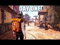 Surviving Day One in This NEW Western Craft Build Survival Game...