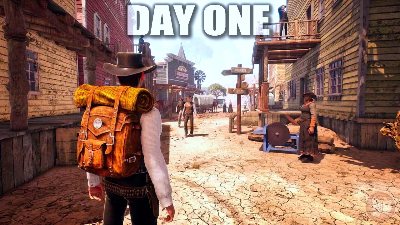 Surviving Day One in This NEW Western Craft Build Survival Game...