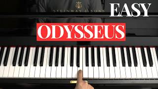 How to play Odysseus - EASY Piano Tutorial