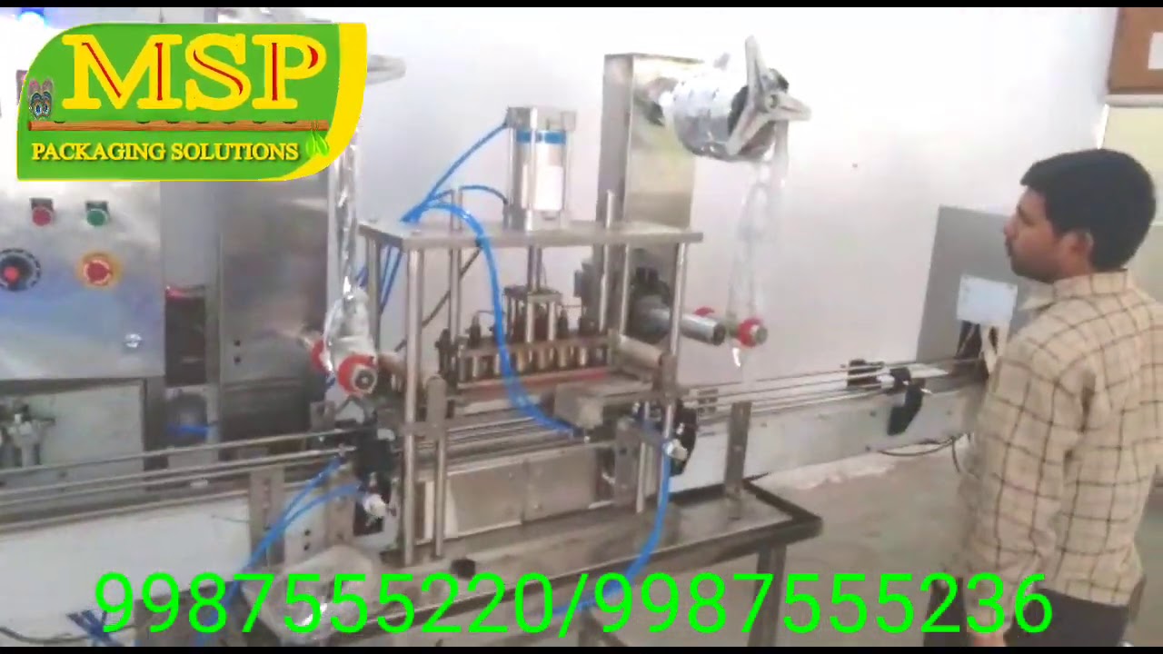 Automatic litchi juice/juices filling and foil sealing and sleeve