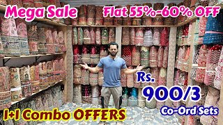 Mega Sale In SDS Textiles Tolichowki ₹ 900/4 Co-Ord Sets Pakistani Suits Garara Plazo Bridal Lehenga