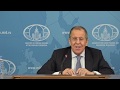 C.Лавров на встрече с мининдел «тройки» АС в формате видеоконференции, Москва, 8 июля 2020