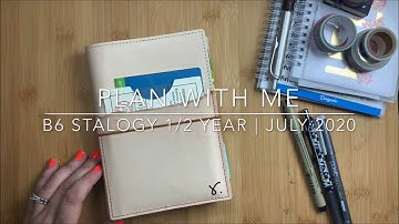 Plan With Me | PWM In My B6 Stalogy 1/2 Year [July Weekly Spreads] | Just Scribble
