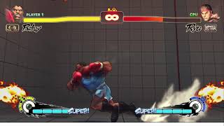 Ultra Street Fighter 4(PC) - Incredible Omega Balrog Combo Damage.