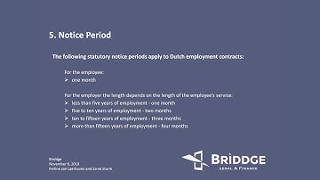 Chapter 5: Notice period by Briddge Legal & Finance