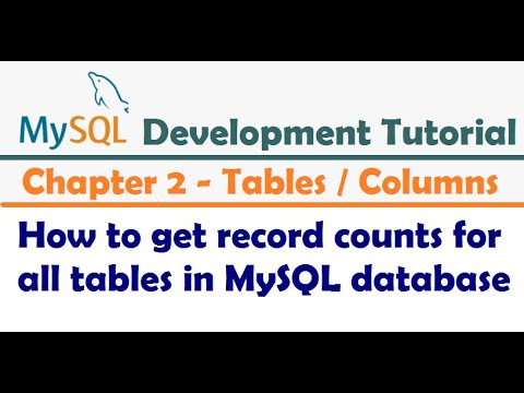 Video: Hur räknar jag tabeller i MySQL?