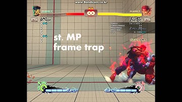 evil ryu frame trap?