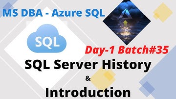 DAY1: MS-SQL Server Introduction DEMO |  Batch#35