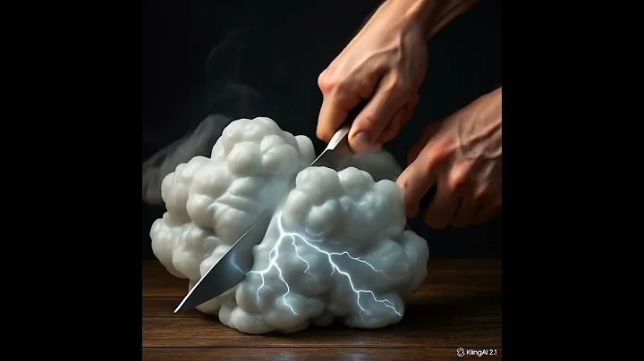 Cutting through clouds and thunderstorm! 🌩️✂️  #fake #shortvideo #fun #asmr #asmrvideo #shorts #ai