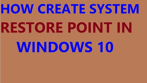 How to create system restore point in windows 10.Hindi