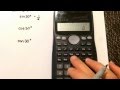 Trigonometry:  Calculating the ratio using your calculator Casio fx-991ms