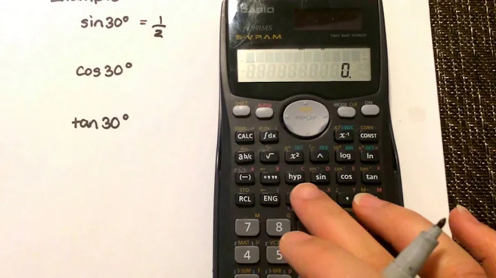 Trigonometry:  Calculating the ratio using your calculator Casio fx-991ms