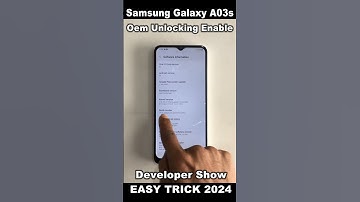 Samsung Galaxy A03s Oem Unlocking Enable / Developer Show🔥Samsung A03s Developer Options Not Showing