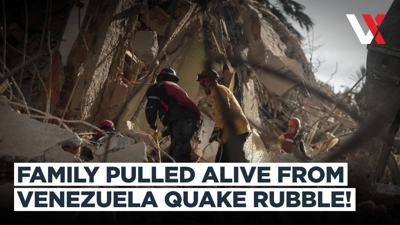 Buried But Breathing! Rescuers Pull Family Alive From Venezuela Earthquake Ruins | VERTEX