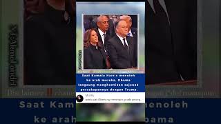 Momen Obama Menghentikan Percakapan dengan Trump Saat Kamala Harris Menoleh